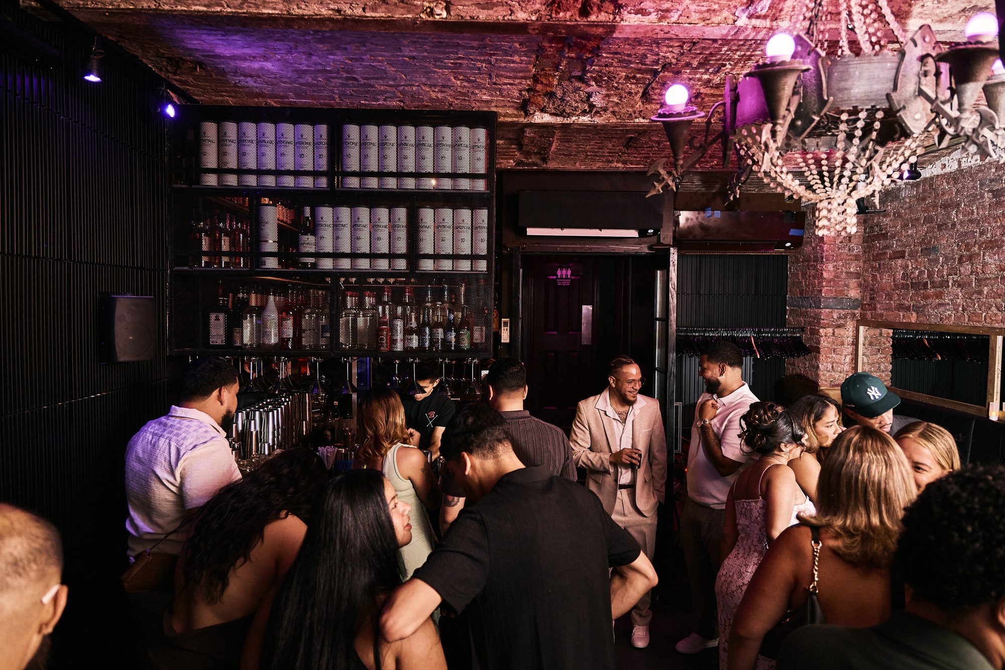 A packed Whiskey Cellar during a private party